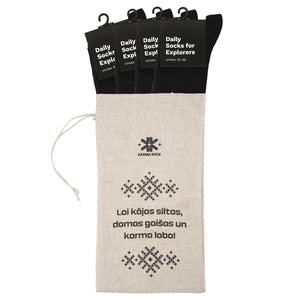 4 x Zeķu dāvanu komplekts Daily Socks For Explorers